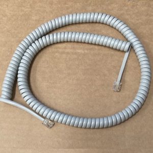 5 Meter Curly Cord | Light Grey | Pack of 5 - Brand New